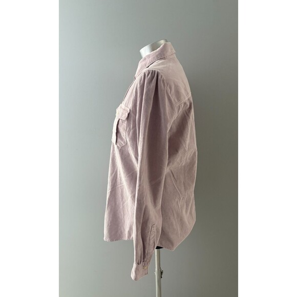 GAP Corduroy Shirt Size M Purple Orchid Utility Button Down Mini Cord - Picture 3 of 16